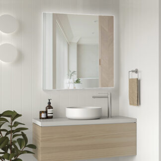 ORTONBATH™ 24 x 36 Inch Backlit LED Mirror Bathroom for Vanity, Anti Fog Bathroom Mirror with Lights, Wall Modern Bathroom Mirror with Switch, Dimmable(Horizontal/Vertical)
