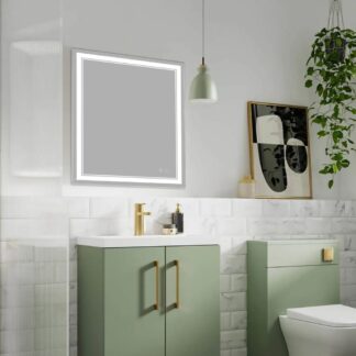 ORTONBATH™ LED Bathroom Mirror with Lights 24 x 32,Anti-Fog Vanity Mirror, White/Warm/Natural Lights,Dimmable,CRI90,Waterproof,Wall Mounted Lighted Mirror, Modern Mirror(Horizontal/Vertical)