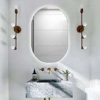 Rectangle Frameless Touch Control ORTONBATH™ IP67 Diammable  LED Bathroom Mirror