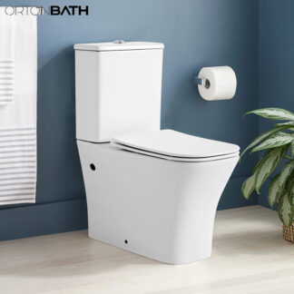 ORTONBATH™ FULLY BACK TO WALL Two-Piece Wash Down RECTANGLE Bowl Toilet WITH Dual-Flush 3/6L PER FLUSH AND RIMLESS FLUSHING OT05D