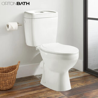 ORTONBATH™ Europe Africa ce economical two piece toilet rimless wash down toilet Dual-Flush 3/6L PER FLUSH OT08D