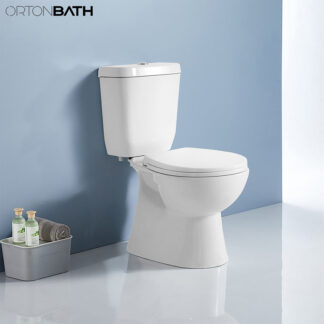 ORTONBATH™  NEW DESIGN CE Two-Piece Wash Down ROUND Bowl Toilet WATER CLOSET Dual-Flush 3/6L PER FLUSH OT72D