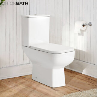 ORTONBATH™ NEWLY DESIGNED Two-Piece Wash Down Square ROUND Bowl Toilet Dual-Flush 3/6L PER FLUSH FOR MODERN BATHROOM OT74D