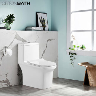 ORTONBATH™ One Piece Toilet Elongated Comfort Height Toilets, Standard 12