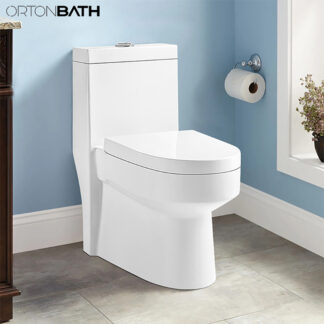 ORTONBATH™ latin America siphonic WC Bathroom Water Closet One-Piece Elongated Toilet Dual-Flush 3/6L PER FLUSH OT25AB