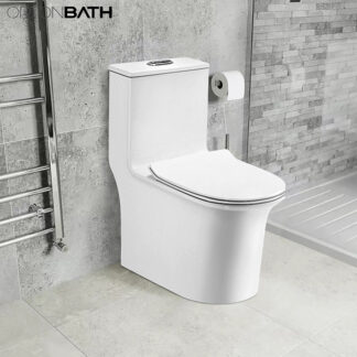 ORTONBATH™ latin America siphonic WC Bathroom Water Closet One-Piece Elongated Toilet Dual-Flush 3/6L PER FLUSH OT1119