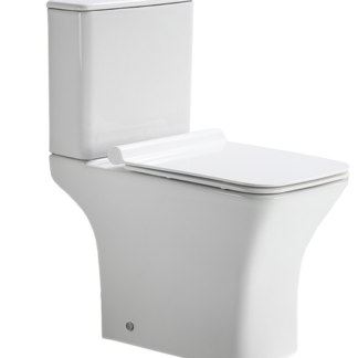 ORTONBATH™ RECTANGLE BOWL Two-Piece Wash Down Square Bowl Toilet Dual-Flush 3/6L PER FLUSH WITH SLIM TANK AND BOTTOM INLET OTA2011