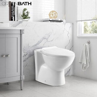 ORTONBATH™ ECONOMICAL Back to Wall  Toilet Bowl WITH SOFT CLOSE SEAT COVER OTD1003D