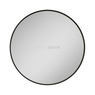 ORTONBATH™ 32 Inch Black Framed Round LED Bathroom Mirror with Lights 32 Inch Black Circle Lighted Vanity Mirrors for Bathroom Wall Anti Fog 3 Color Dimmable Makeup Bathroom Smart Round Vanity Mirrors OTL0628
