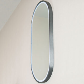 ORTONBATH™ LED Bathroom Mirror with Lights FRONT lit Mirror OVAL GOLD FRAMED Lighted Bathroom Mirror Anti-Fog Wall Mounted LED Vanity Mirror Large Dimmable Makeup Mirror OTLD2033