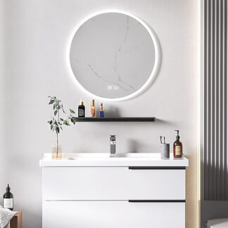 ORTONBATH™  LED Bathroom Mirror 60''x 40'' with Front and Backlight, Large Dimmable Wall Mirrors with Anti-Fog, Shatter-Proof, Memory, 3 Colors, Double LED Vanity Mirror OTLD2036
