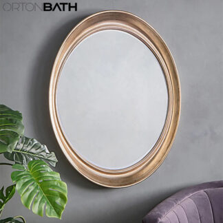 ORTONBATH™  Framed Wall Mirror, Traditional Dark Accent Mirror for Home Decor Modern Frame Bathroom Mirror  OTML2041