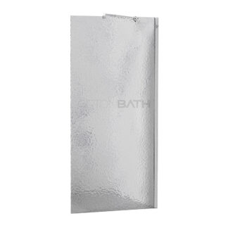 ORTONBATH™ Stainless Steel Frameless Shower Door Fixed Panel Wall-to-Glass Support Bar Frameless Shower Door, Obscure Glass OTC6060A
