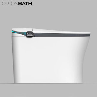 ORTONBATH™   Smart Touchless One Piece Toilet with Auto Dual Flush UV LED Sterilization Heated Seat Warm Water and Dry Lighting Intelligent Automatic Toilet OTIT-J001