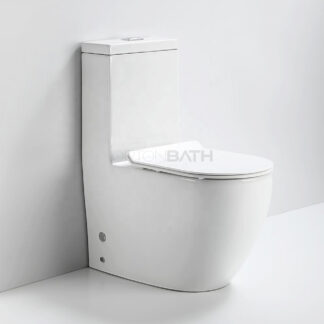 ORTONBATH™ ROUND WASH DOWN RIMLESS TOILET BOWL TOILET FULLY BACK TO WALL ONE PIECE TOILET WITH P TRAP OR S TRAP 250MM OTK003A-R