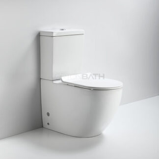 ORTONBATH™ GREY ROUND WASH DOWN RIMLESS TOILET BOWL TOILET FULLY BACK TO WALL ONE PIECE TOILET WITH P TRAP OR S TRAP 250MM OTK003A-RG