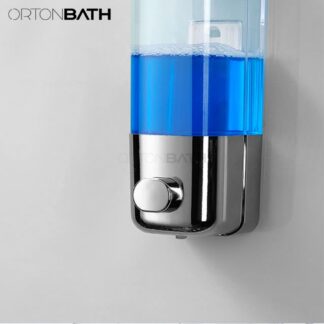 ORTONBATH™  High Quality Soap Dispenser, Single/Double Soap Dispenser, Wall Mounted, Shower, Bathroom, Shampoo Dispenser, Liquid Soap Container, Bathroom Accessories, Soap Dispenser, Stainless Pump OTMJ9017