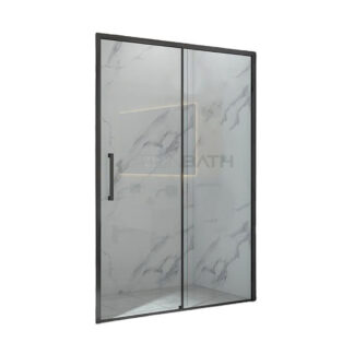 ORTONBATH™ Black Framed Shower Door 72 x 48 inch in Matte Black, NANO Water Repellent Glass Shower Door with Seal Strip Parts, Easy Gilde Rollers Sliding Shower Door  OTP6609