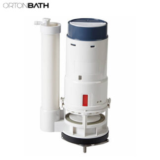 ORTONBATH™ ORTONBATH Universal Water-Saving Toilet Repair FLUSH Kit with Dual Flush Valve, Lever Handle, White Water-Saving Dual Flush TOILET FLUSHING VALVE OTTA1001A