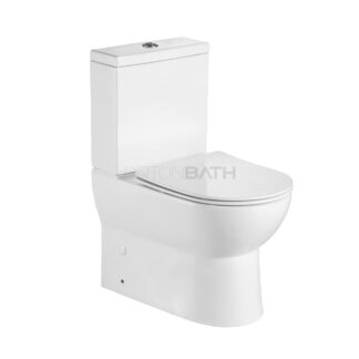 ORTONBATH™ AUSTRALIAN WATERMARK Rimless Comfort Height Wc Sanitary Ware Back to Wall Faced Two Piece Toilet with Short Projection Closed Back Pan FULLY BACK TO WALL TOILET  OTX079