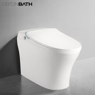 ORTONBATH™   CUPC WATERMARK 1.08 GPF Automatic sensor flushing One Piece Elongated SMART Toilet WITH TOILET SEAT  OTY328G