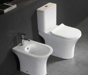 Two piece toilet