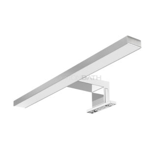 ORTONBATH™  Square LED Bathroom Mirror Light IP44 12W Dimmable Mirror Cabinet Light Modern Anti-Fog Vanity Wall Lamp Stainless Steel Base Picture Light with Switch,60CM12W WC22