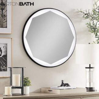 ORTONBATH™   Backlit Bathroom Mirror with Light, Touch Makeup Vanity Mirrors with Ultra Bright White LED, Dimmable Wall Mirrors for Bedroom LED Mirror OTL0608