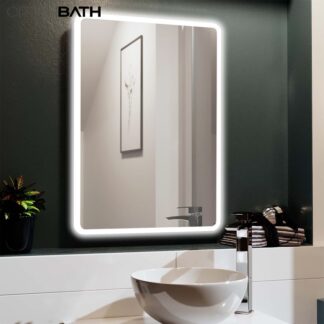 ORTONBATH™   LED Mirror for Bathroom, Front and Backlit Bathroom Mirror with Lights, Anti-Fog Lighted Vanity Mirror Wall Mounted with 3 Colors, Dimmable, Memory(Horizontal/Vertical) OTL0625