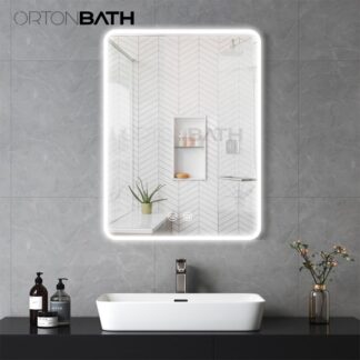ORTONBATH™   LED Mirror for Bathroom, Front and Backlit Bathroom Mirror with Lights, Anti-Fog Lighted Vanity Mirror Wall Mounted with 3 Colors, Dimmable, Memory(Horizontal/Vertical) OTL0625