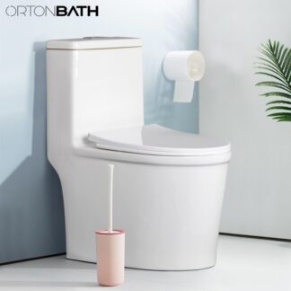 ORTONBATH™ Compact One Piece Toilet with Comfort Chair Seat ADA Height 17.3