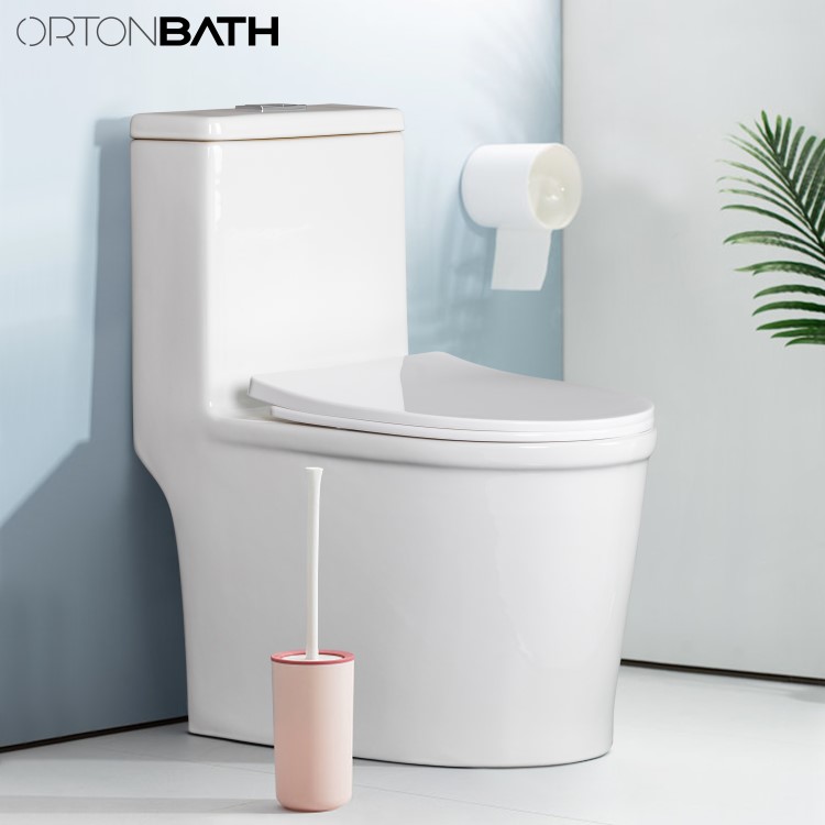 ORTONBATH™ Compact One Piece Toilet with Comfort Chair Seat ADA Height ...