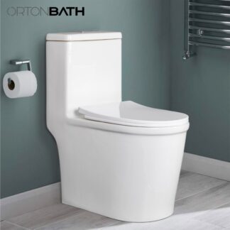 ORTONBATH™  Inodoros South American Modern Toilet high end Sanitary Ware Ceramic Commode Siphonic toilet bowl with uf soft close seat cover OTM1143A/B
