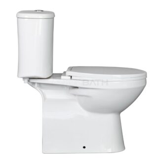 ORTONBATH™ New designed Economical AFRICA EUROPE Close Coupled Modern Cloakroom Bathroom compact Two piece Toilet Pan Cistern WC And Soft Close Seat White S TRAP 220MM OTM29CD