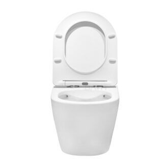ORTONBATH™ RIMLESS wall-hung  toilet powerful Tornado Flush  wall mounted toilet with concealed cistern and soft close seat cover OTM3105MW