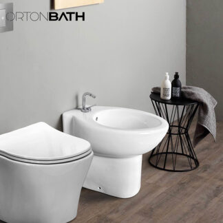 ORTONBATH™ TRADITIONAL White Oval Shape Bathroom LADY Use S-trap 170mm WC CERAMIC Woman Washing Bidet OTM38