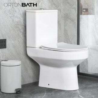 ORTONBATH™  European UK Style P-trap Small Toilet Suit Bathroom Ceramic Two Piece Wc Water Closet Sanitary Ware Toilet   OTM73D