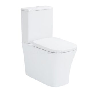 ORTONBATH™ SQUARE BOWL FULLY BACK TO WALL TWO PIECE TOILET WC TOILET BOWL WITH SOFT CLOSE PP/UF SEAT COVER  STORES OTMDST001