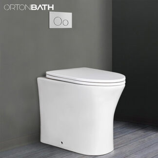 ORTONBATH™ HIGH QUALITY COMFORT HEIGHT WALL FACED TOILET FULLY BACK TO WALL TOILET BOWL WITHOUT WATER TANK OTMK61