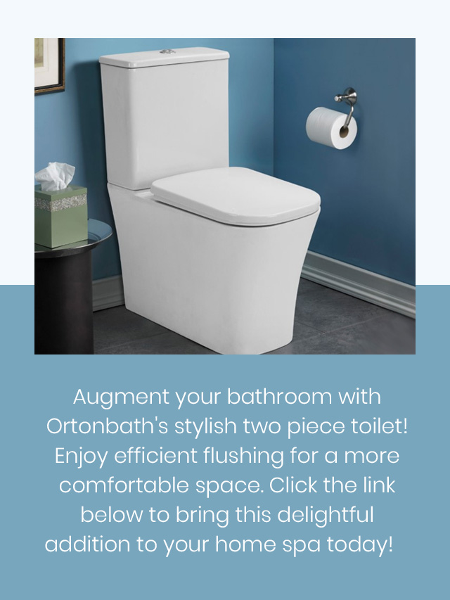 Ortonbath’s Stylish Two-Piece Toilet: Elevate Your Bathroom Experience!